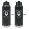 Firefighter Laser Engraved Water Bottles - Front & Back Engraving - Front & Back View