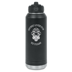 Firefighter Water Bottle - Laser Engraved - Front (Personalized)