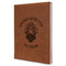 Firefighter Leather Sketchbook - Large - Single Sided - Angled View