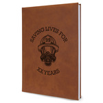 Firefighter Leatherette Journal - Large - Single Sided (Personalized)