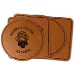 Firefighter Faux Leather Iron On Patch (Personalized)