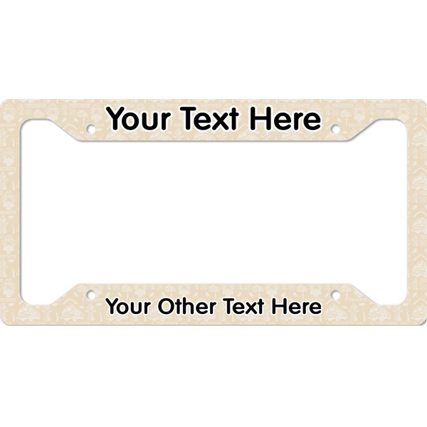 Custom Firefighter License Plate Frame - Style A (Personalized)