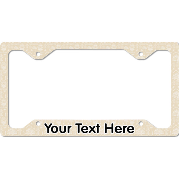 Custom Firefighter License Plate Frame - Style C (Personalized)
