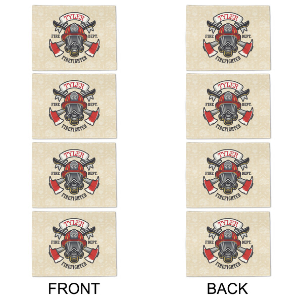 Firefighter Linen Placemat - APPROVAL Set of 4 (double sided)