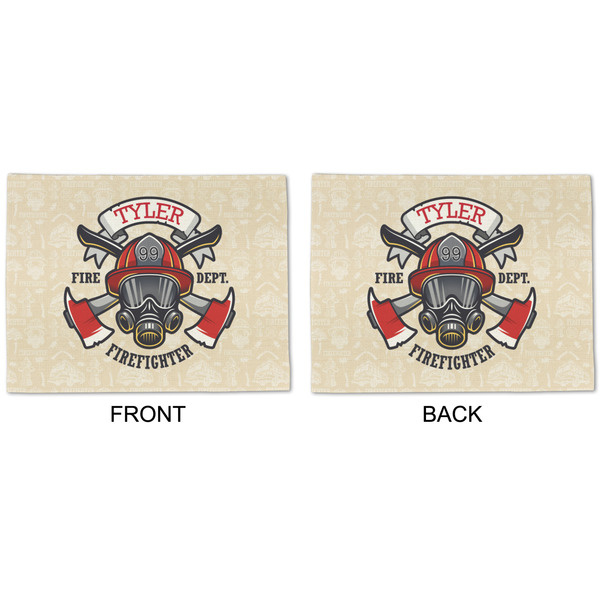 Firefighter Linen Placemat - APPROVAL (double sided)
