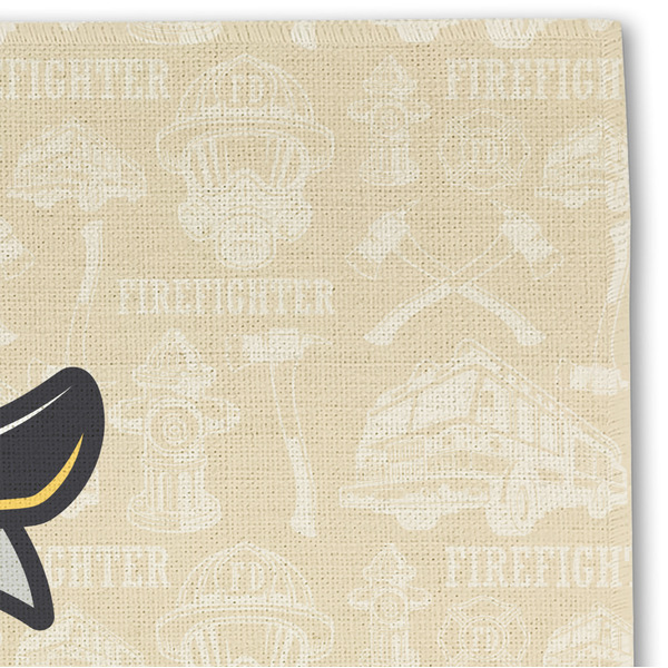 Firefighter Linen Placemat - DETAIL