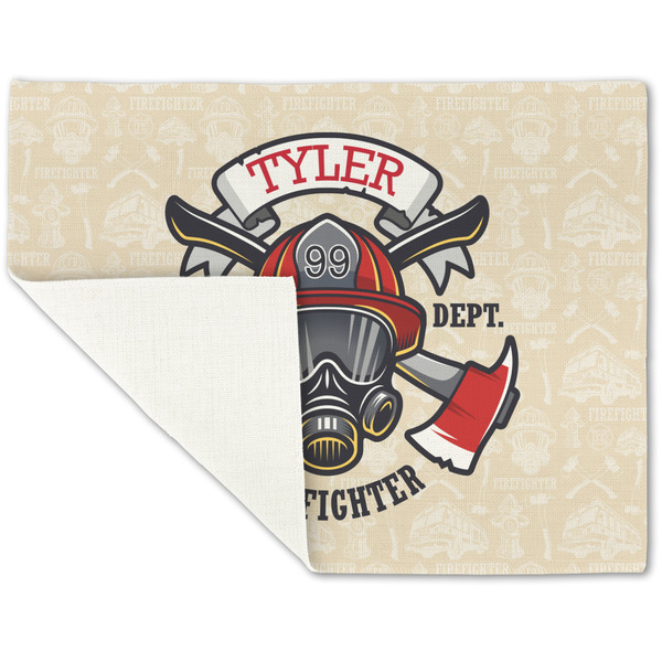 Firefighter Linen Placemat - Folded Corner (single side)