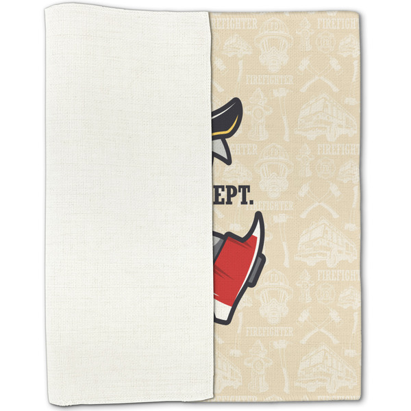 Firefighter Linen Placemat - Folded Half