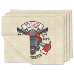 Firefighter Linen Placemat w/ Name or Text