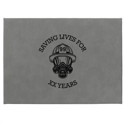 Firefighter Medium Gift Box w/ Engraved Leather Lid (Personalized)