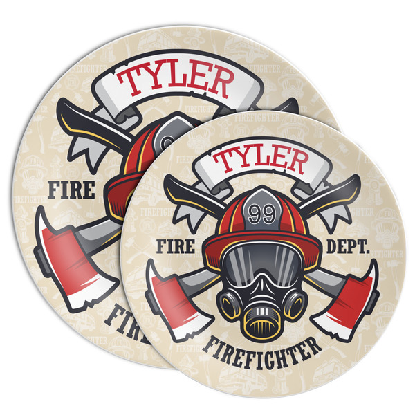 Firefighter Melamine Plates - PARENT/MAIN