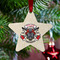 Firefighter Metal Star Ornament - Lifestyle