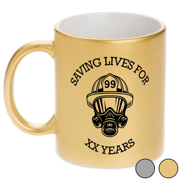 Firefighter Metallic Mugs