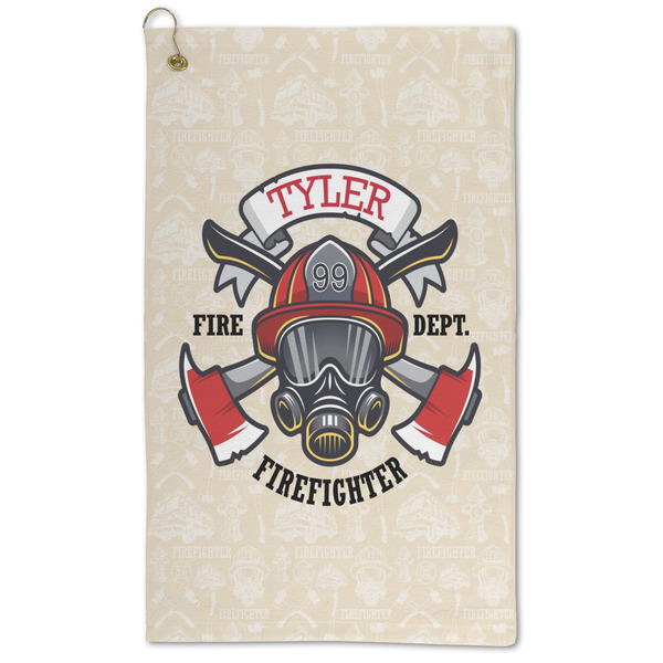 Custom Firefighter Microfiber Golf Towel (Personalized)