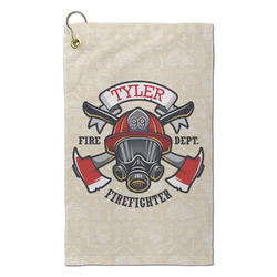 Firefighter Microfiber Golf Towel - Small (Personalized)