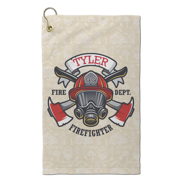 Custom Firefighter Microfiber Golf Towel - Small (Personalized)