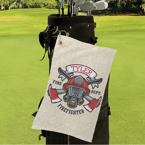 Firefighter Microfiber Golf Towels - Small - LIFESTYLE