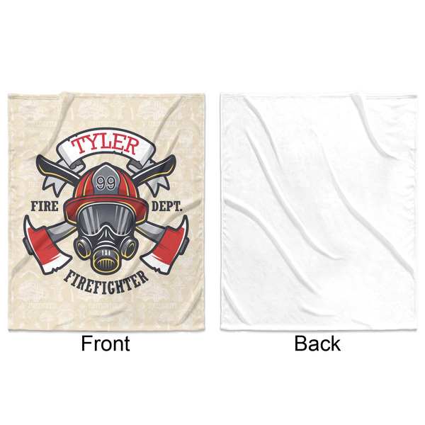 Firefighter Minky Blanket - 50"x60" - Single Sided - Front & Back