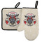 Firefighter Left Oven Mitt & Pot Holder Set w/ Name or Text