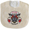 Firefighter New Baby Bib - Closed and Folded