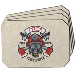 Firefighter Dining Table Mat - Octagon w/ Name or Text