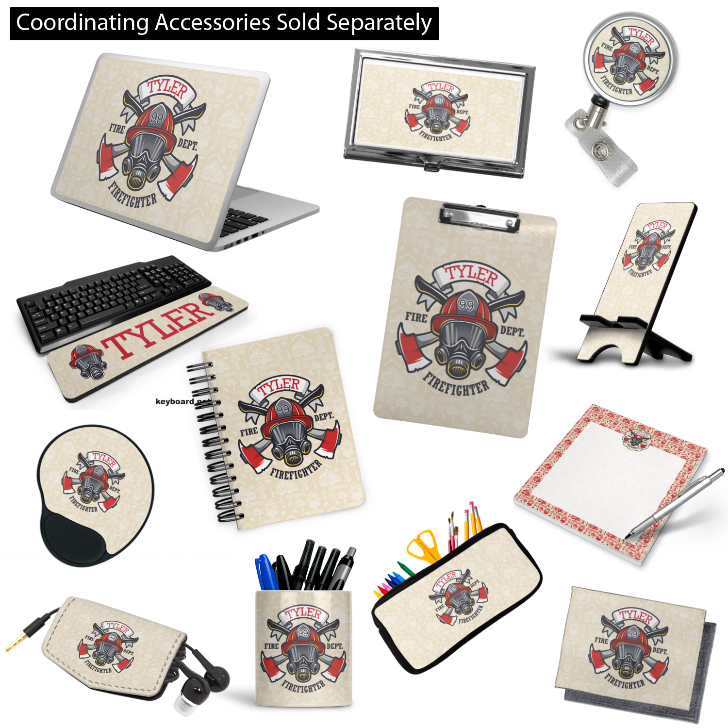 Firefighter Clipboard Personalized Youcustomizeit