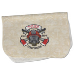 Firefighter Burp Cloth - Fleece w/ Name or Text
