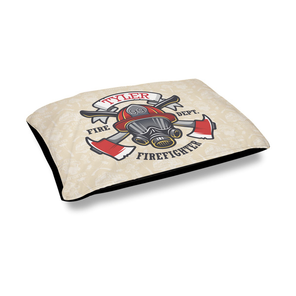 Custom Firefighter Outdoor Dog Bed - Medium (Personalized)