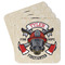 Firefighter Paper Coasters - Front/Main