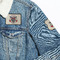 Firefighter Patches Lifestyle Jean Jacket Detail