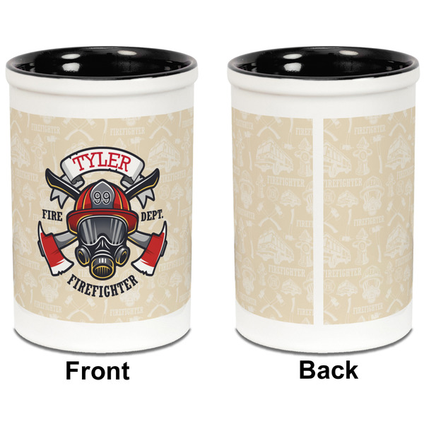 Firefighter Pencil Holder - Black - approval