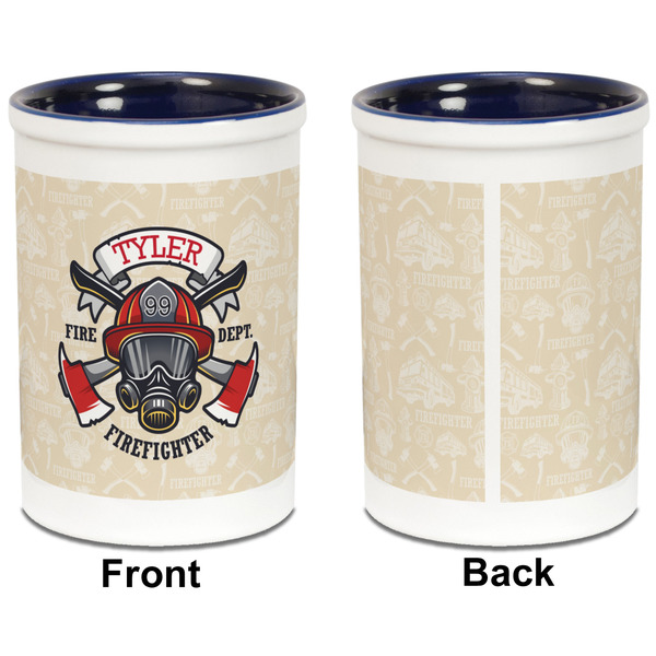 Firefighter Pencil Holder - Blue - approval