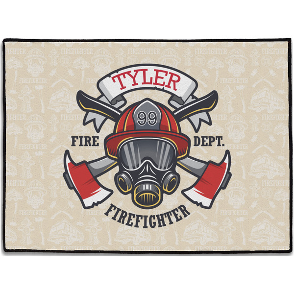 Custom Firefighter Door Mat - 24"x18" (Personalized)