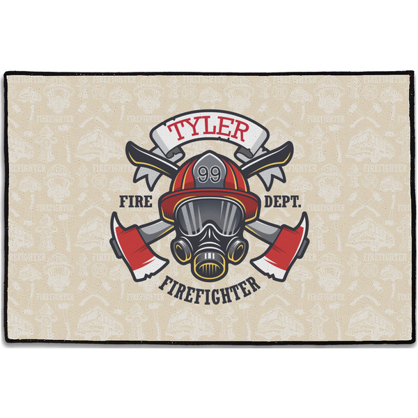 Custom Firefighter Door Mat - 36"x24" (Personalized)