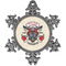 Firefighter Vintage Snowflake Ornament (Personalized)