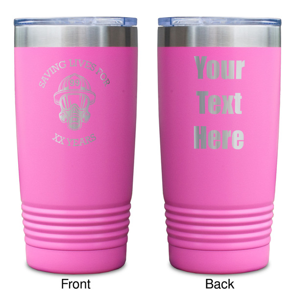 Firefighter Pink Polar Camel Tumbler - 20oz - Double Sided - Approval
