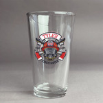 Firefighter Pint Glass - Full Color Logo (Personalized)