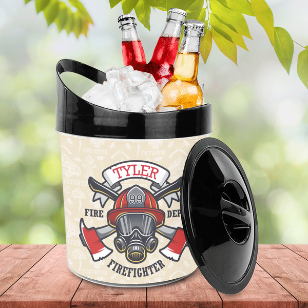 Firefighter Plastic Ice Bucket - LIFESTYLE