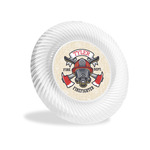 Firefighter Plastic Party Appetizer & Dessert Plates - 6" (Personalized)