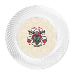 Firefighter Plastic Party Dinner Plates - 10" (Personalized)