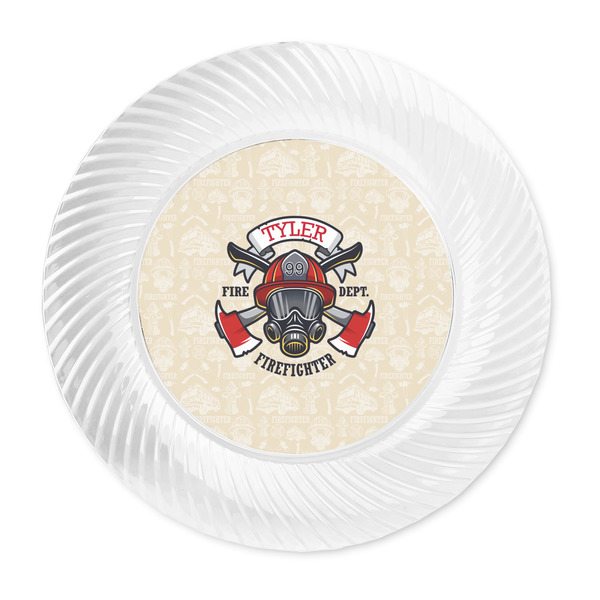 Firefighter Plastic Party Dinner Plates - Approval