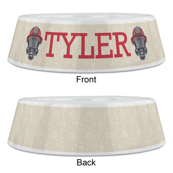 Firefighter Plastic Pet Bowls - Large - APPROVAL