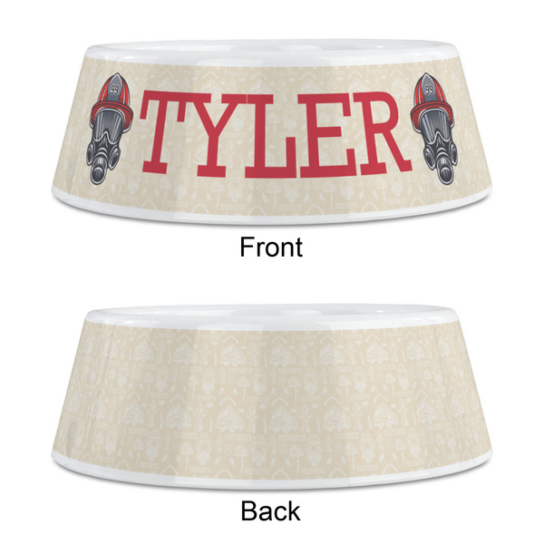 Firefighter Plastic Pet Bowls - Medium - APPROVAL