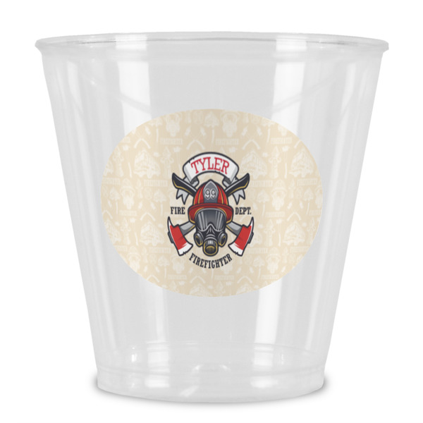 Custom Firefighter Plastic Shot Glass (Personalized)