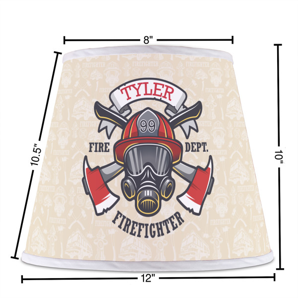 Firefighter Poly Film Empire Lampshade - Dimensions