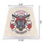 Firefighter Poly Film Empire Lampshade - Dimensions