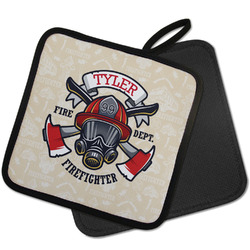 Firefighter Pot Holder w/ Name or Text