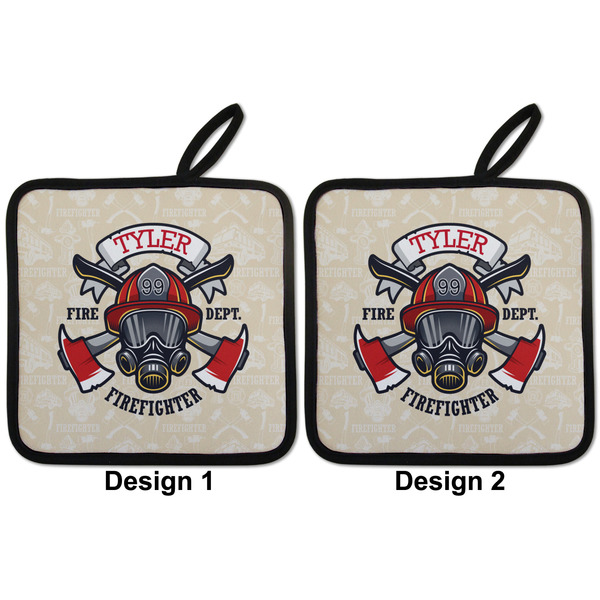 Firefighter Pot Holders - Set of 2 APPROVAL