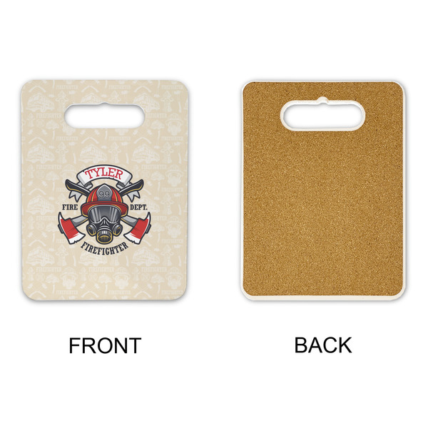Firefighter Rectangle Trivet with Handle - APPROVAL