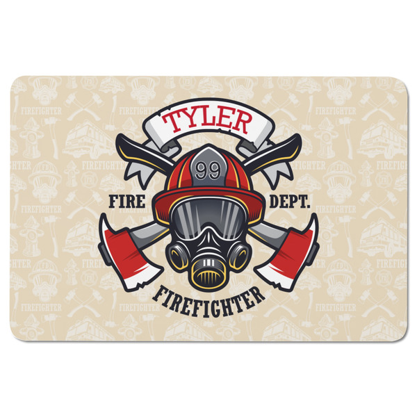 Firefighter Rectangular Fridge Magnet - FRONT